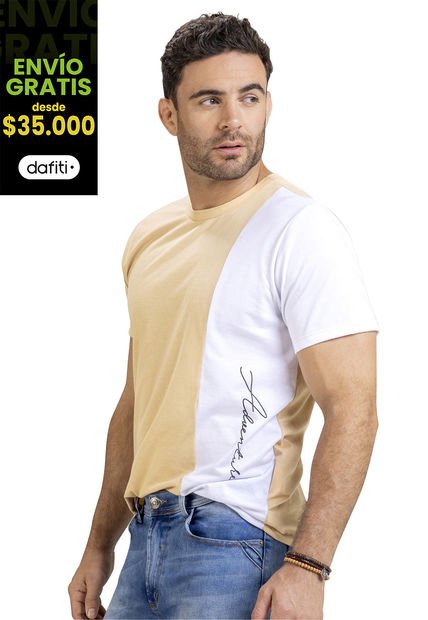 Camiseta Hombre Caramelo Mp 4388