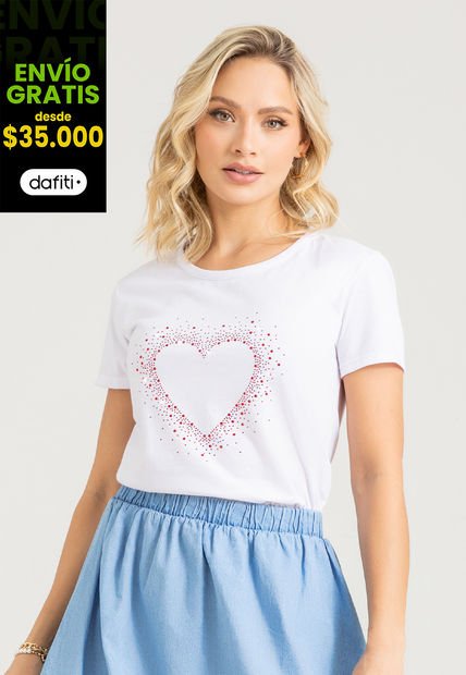 Camiseta Mujer Blanco Mp 106612