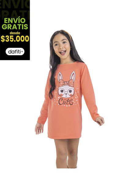 Vestido Infantil Mandarina Mp 4663