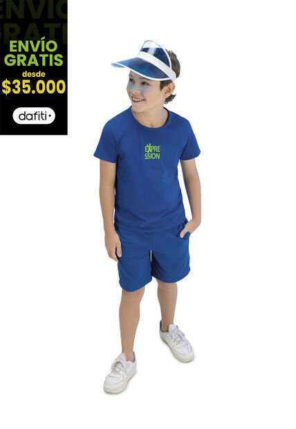Conjunto Infantil Azul Cobalto Mp 96609