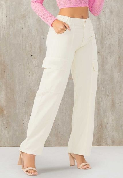 Pantalón Mujer Beige Mp 102233