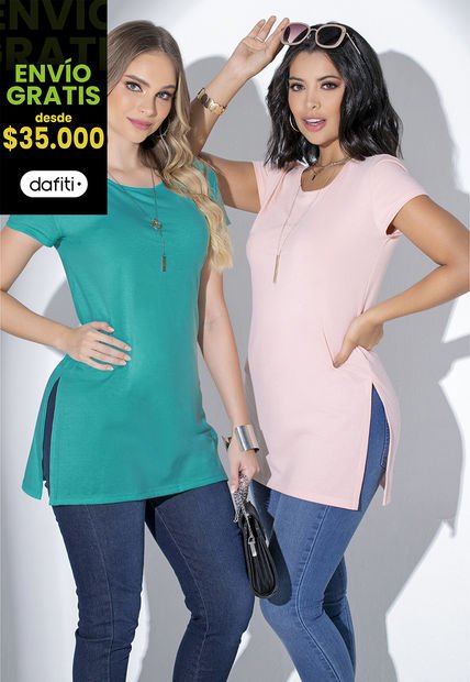 Blusón Mujer Verde Jade Mp 32998