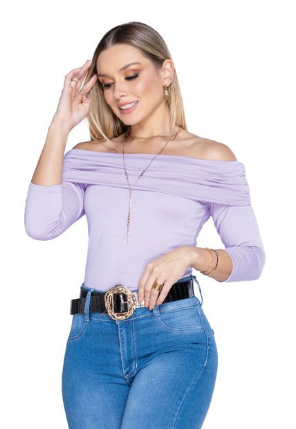 Camiseta Mujer Lila Mp 4016