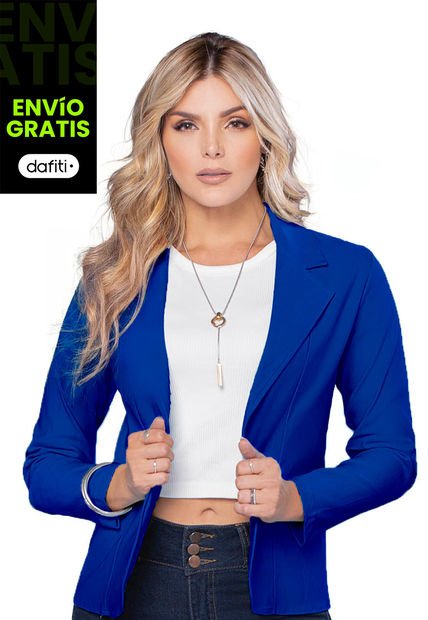 Chaqueta Mujer Azul Rey Mp 88329