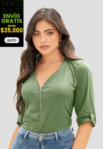 Blusa Mujer Aceituna Mp 110678 MP