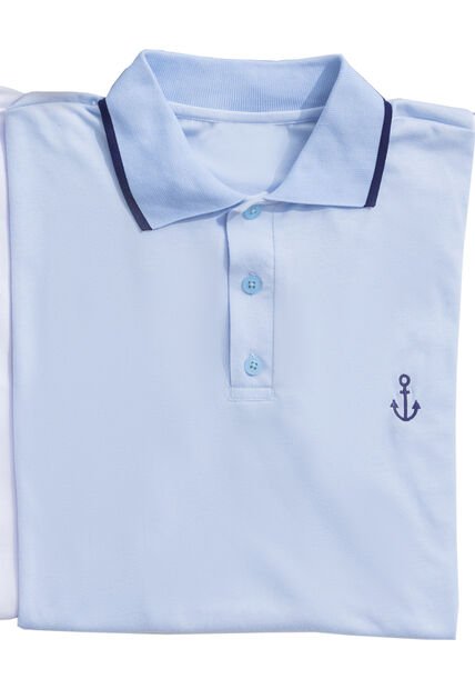 Polo Hombre Azul Mp 102477