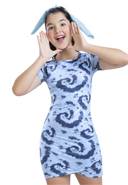 Vestido Infantil Femenino Azul Mp 7067