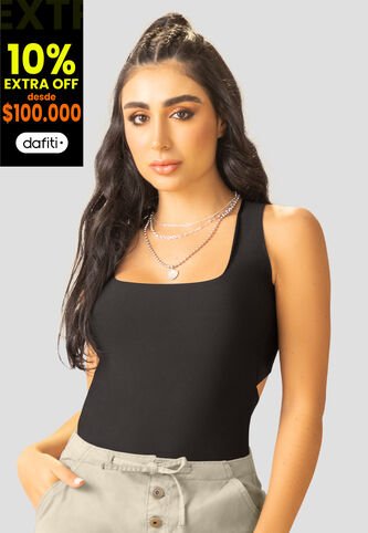 Body Mujer Negro Mp 107779 MP
