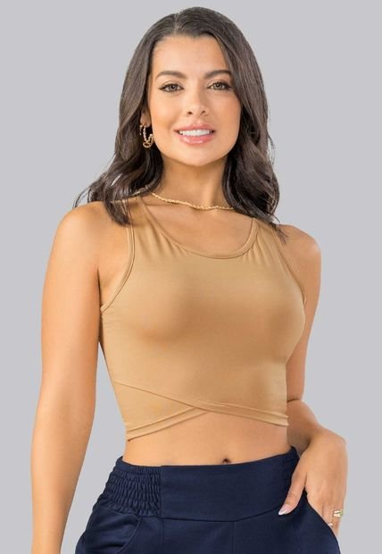 Crop Top Mujer Amarillo Mp 100130