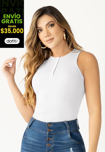 Blusa Mujer Blanco Mp 106432