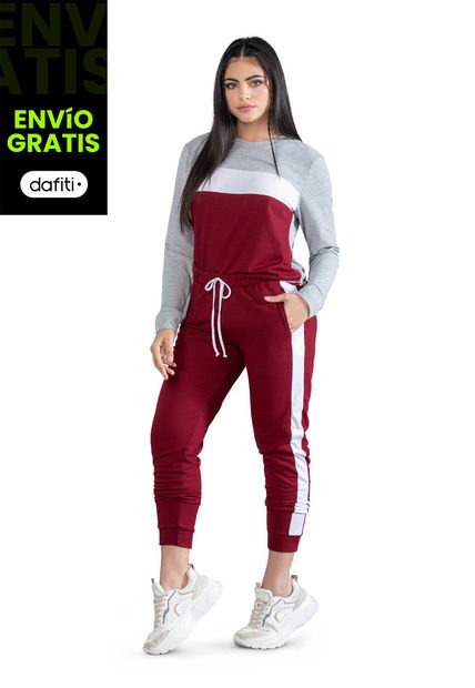Pantalón Sudadera Vinotinto Mp 95951