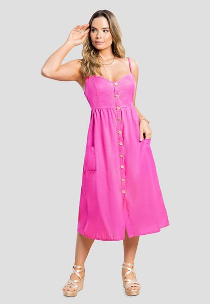 Vestido Mujer Fucsia Mp 105623