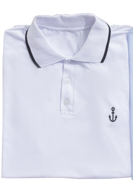Polo Hombre Blanco Mp 102477