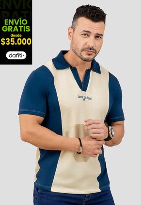 Polo Hombre Bicolor Mp 110524