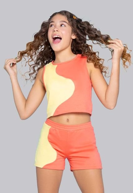 Conjunto Niñas Infantil Amarillo Mp 1179