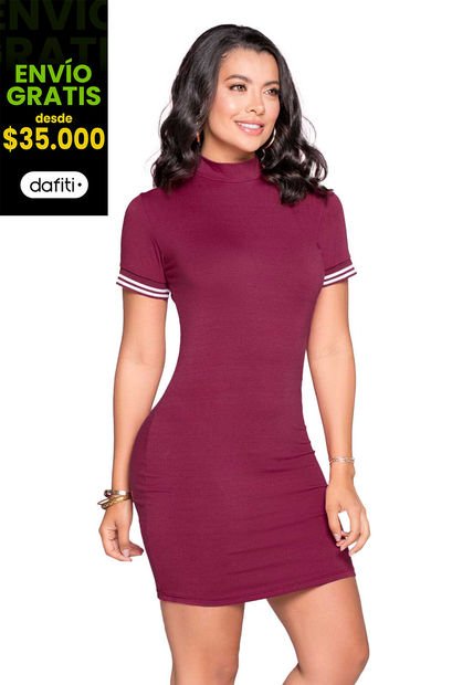 Vestido Corto Exterior Cereza Mp 1066