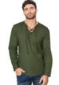Camisa Para Hombre Verde Militar Mp de MP