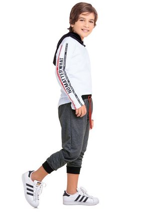 Conjunto Infantil Masculino Multicolor Blanco Negro Cross MP