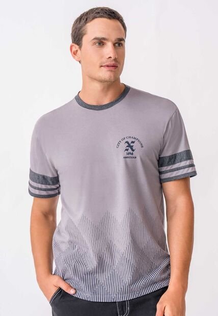 Camiseta Hombre Gris Claro Mp 111912