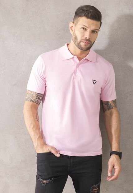 Polo Hombre Rosa Mp 1097