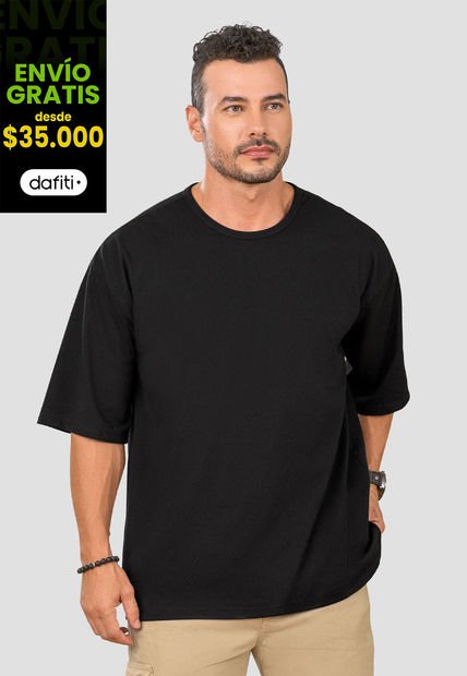 Camiseta Hombre Negro Mp 105342