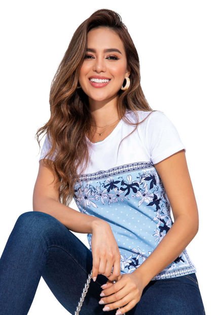 Camiseta Mujer Blanco Mp 33469