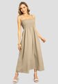 Vestido Largo Mujer Latte Mp 111283 de MP