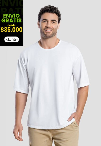 Camiseta Hombre Blanco Mp 105342