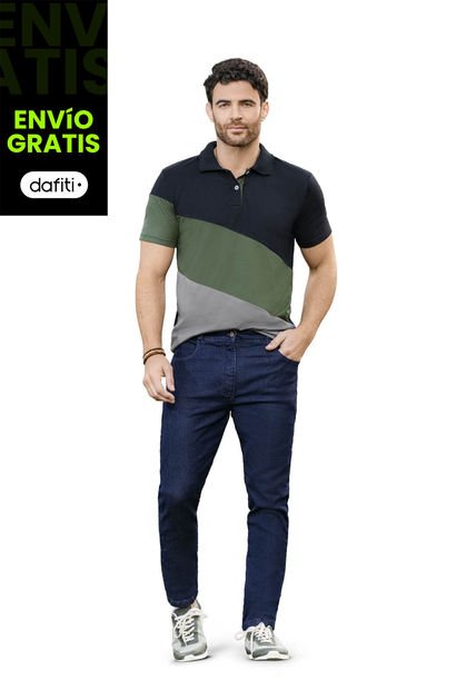 Jean Masculino Azul Oscuro Mp 6777