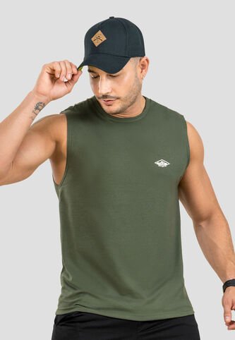Camisilla Hombre Verde Militar Mp 107011 MP