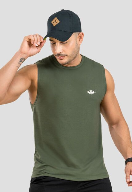 Camisilla Hombre Verde Militar Mp 107011
