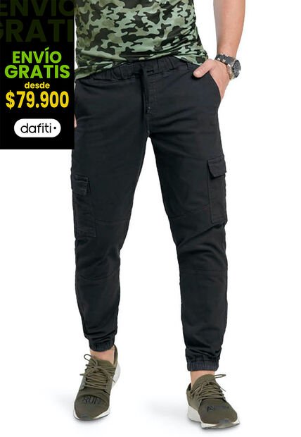 Jogger Juvenil Masculino Negro MP