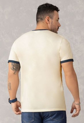 Camiseta Hombre Crema Mp 110525