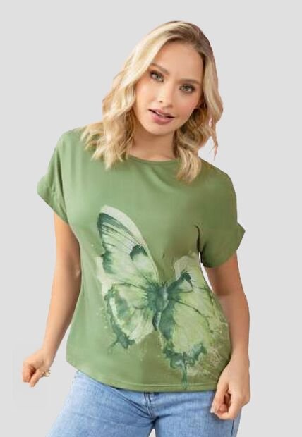 Camiseta Mujer Aceituna Mp 111072