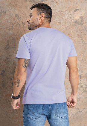 Camiseta Hombre Lila Mp 101746