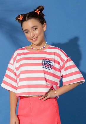 Camiseta Paq X2 Niñas Infantil Bicolor Mp 105779