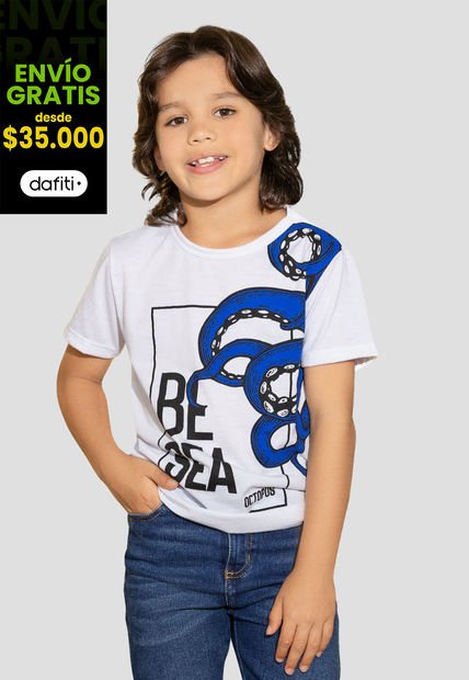 Camiseta Paq X2 Niños Infantil Bicolor Mp 105433