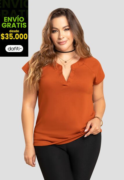 Blusa Mujer Naranja Mp 104190