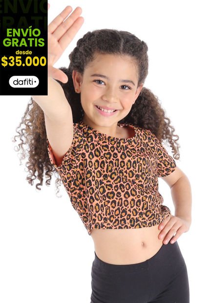 Camiseta Infantil Femenino Multicolor Mp 89527