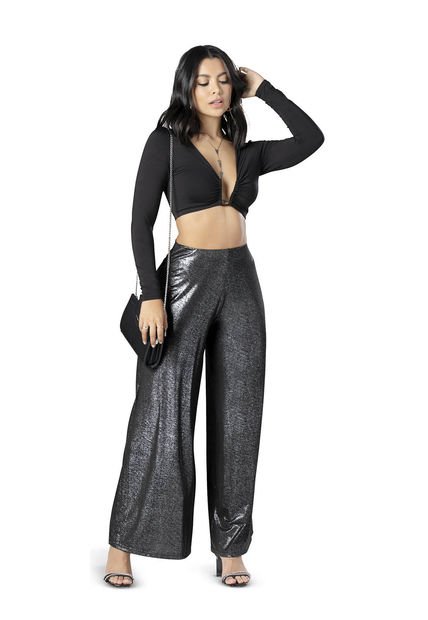 Pantalón Mujer Negro Mp 3406