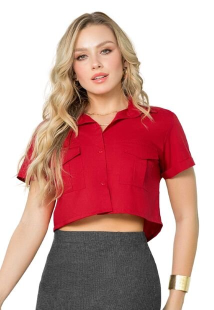 Camisa Mujer Rojo Mp 143