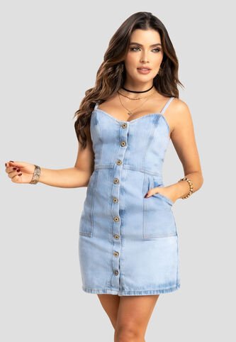 Vestido Corto Mujer Azul Mp 104345 MP