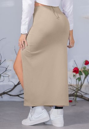 Falda Larga Mujer Café Pardo Mp 110266