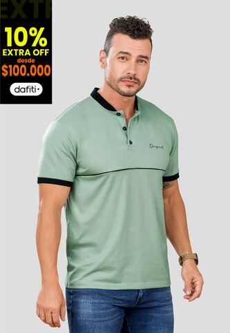Polo Hombre Verde Oliva Mp 105493 MP