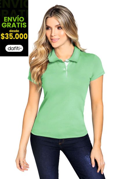 Polo Mujer Verde Mp 76592