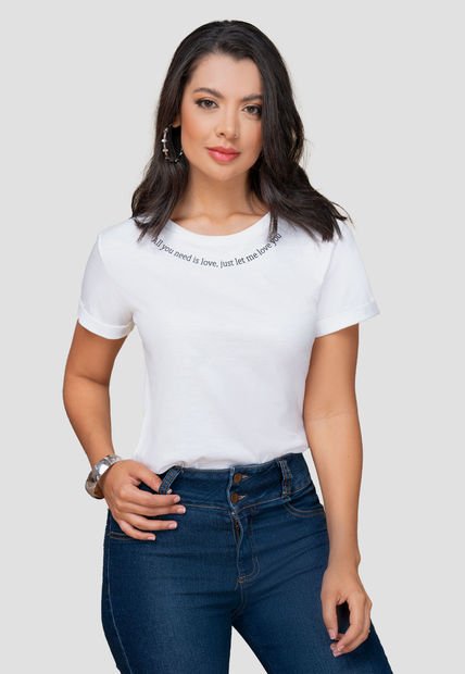 Camiseta Mujer Blanco Mp 103989