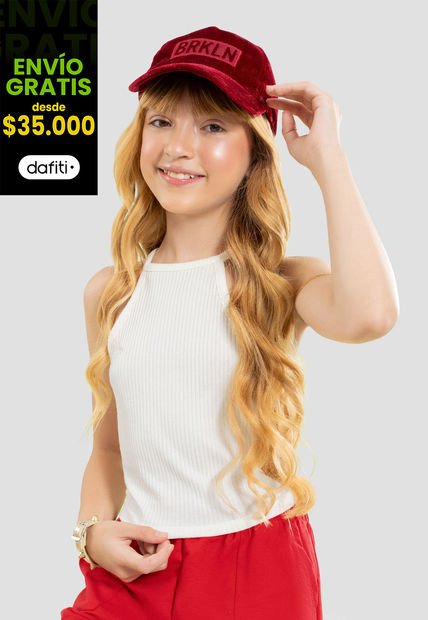 Camiseta Infantil Femenino Blanco Mp 104120