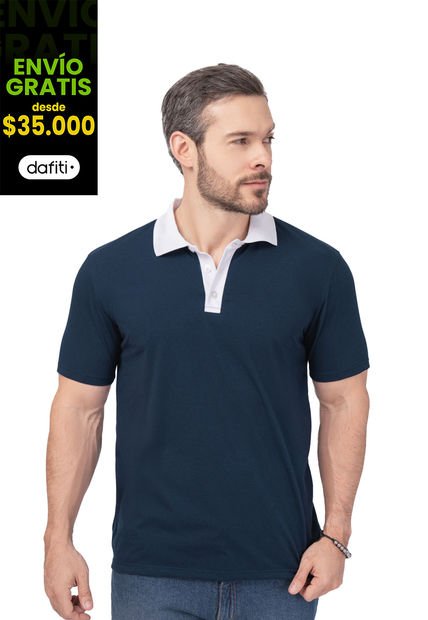 Polo Hombre Azul Mp 101519