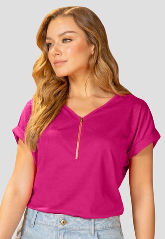 Blusa Mujer Magenta Vivo Mp 110425 MP