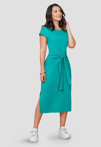 Vestido Largo Mujer Verde Mp 103994